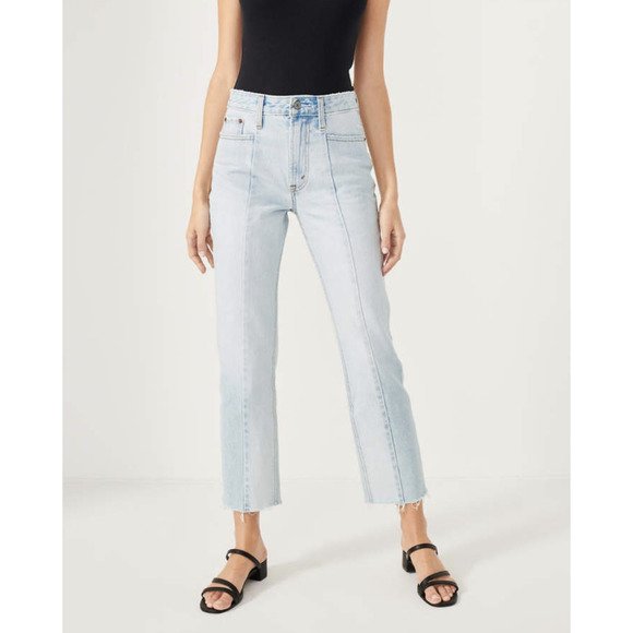 Abercrombie & Fitch Denim - Abercrombie Curve Love Ankle Straight Ultra High Rise Jeans